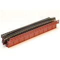 Kato 17.6 in. N Single Curved Girder Model BridgeRed KAT20-465